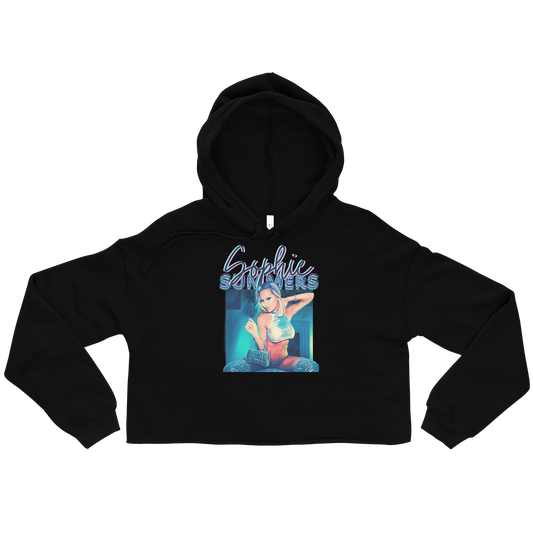 Sophie Summers Crop Hoodie - Rapture Blu
