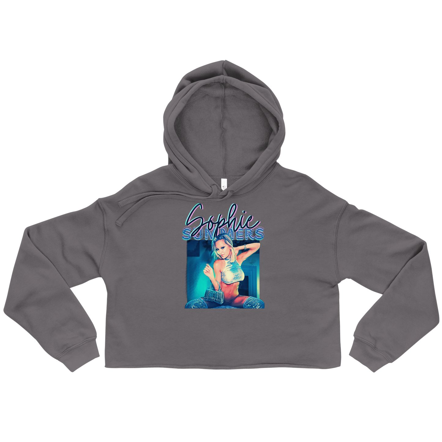 Sophie Summers Crop Hoodie - Rapture Blu